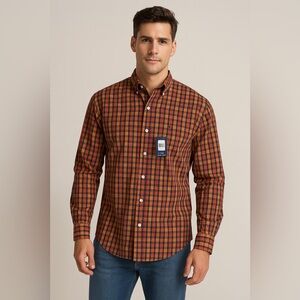 Chaps Men's Plaid Button Down Shirt - XL NWT